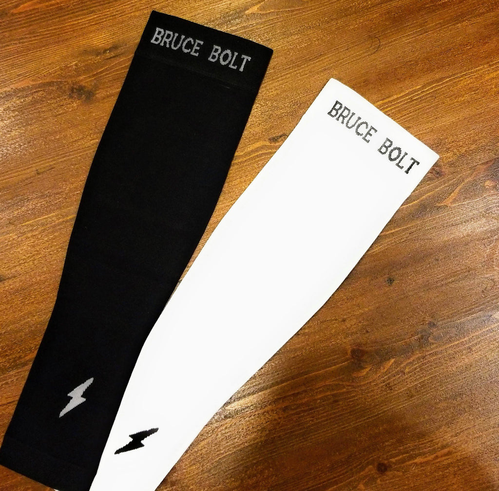 BRUCE BOLT Graduated Compression Premium Arm Sleeve - BLACK